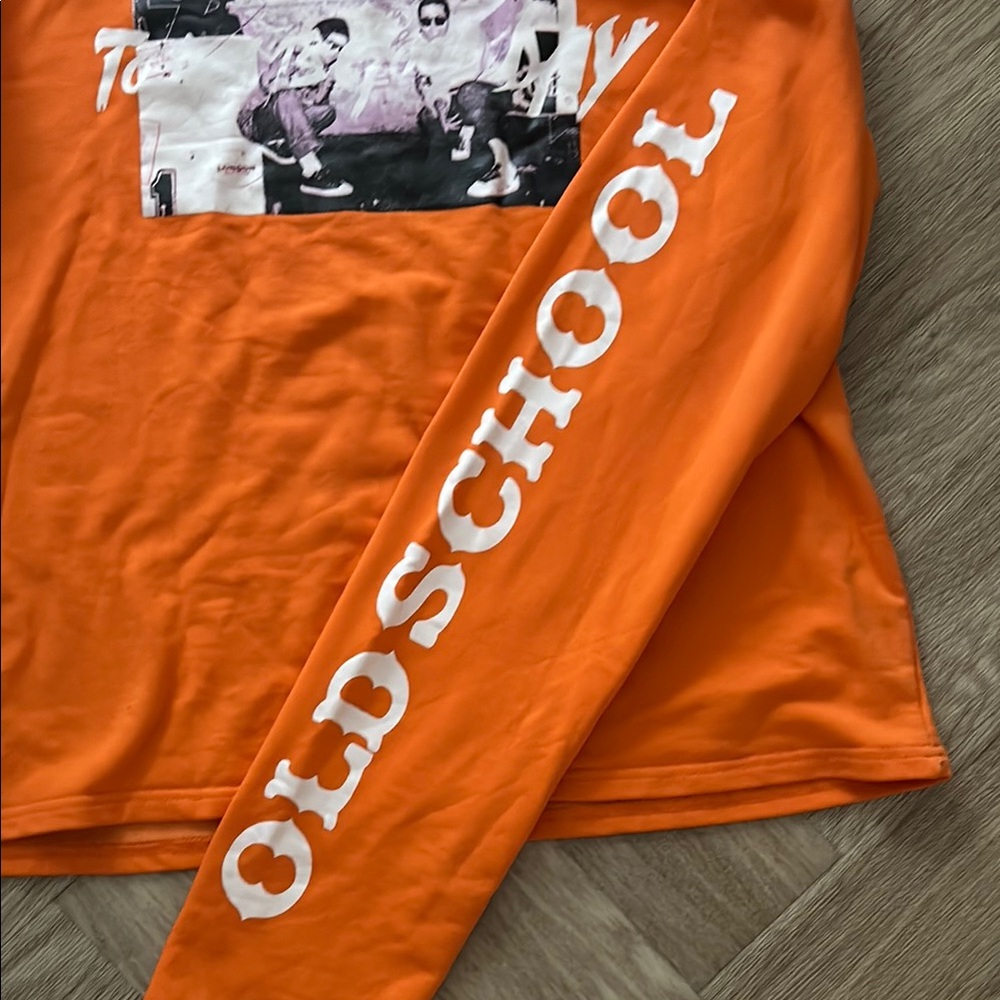Orange Long Sleeve Graphic Tee - Picture 4 of 8